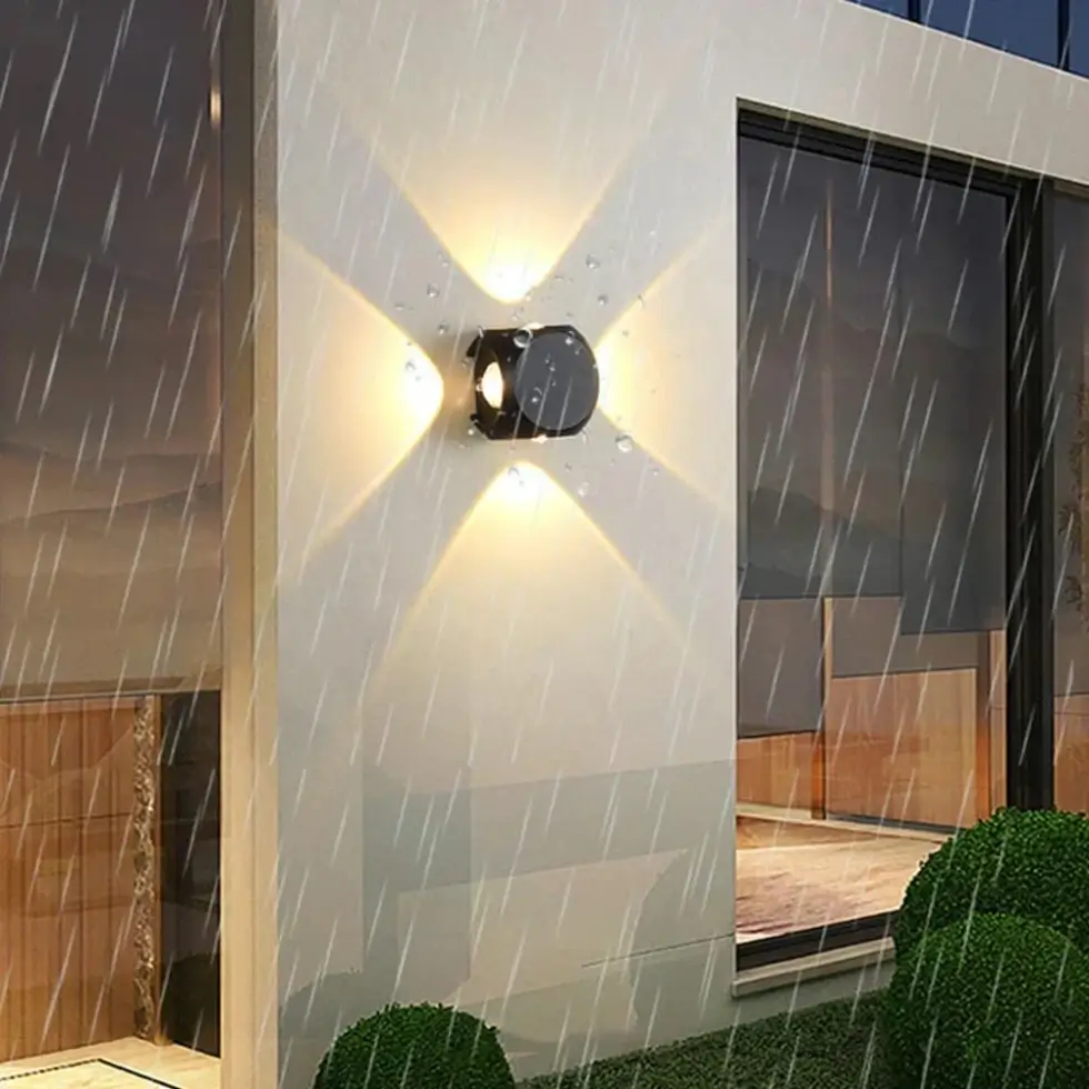 4-way-led-outdoor-wall-light