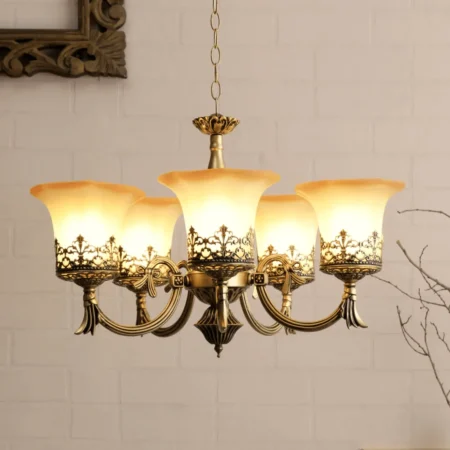 Flower-design-wall lamp-6-lamps