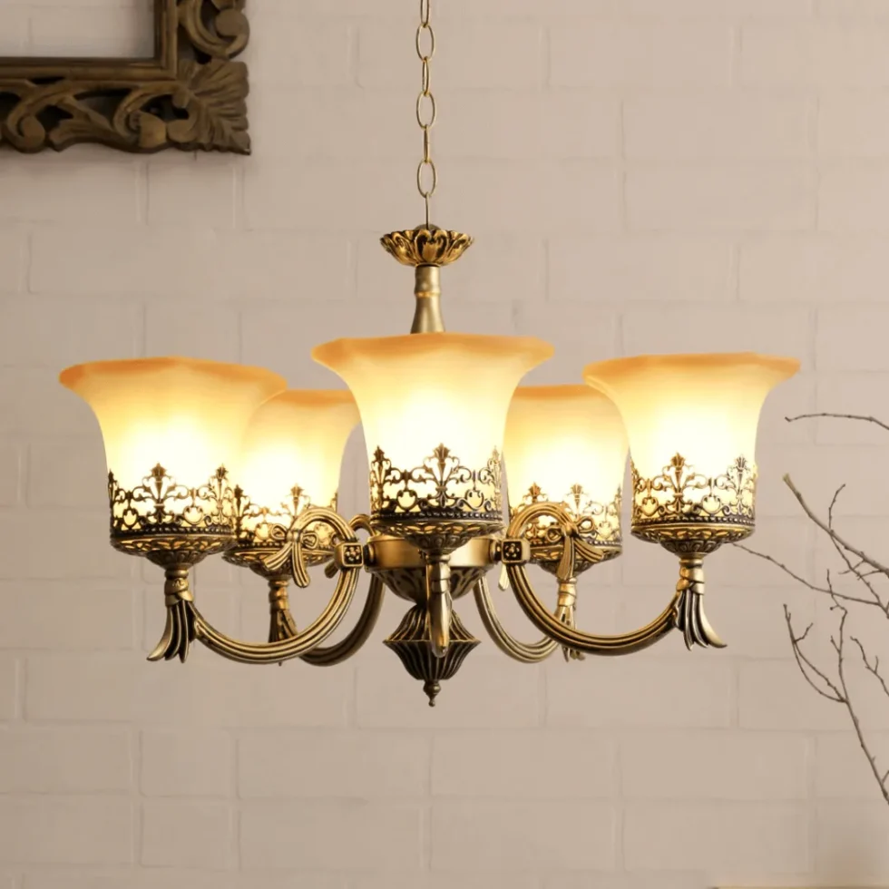 Flower-design-wall lamp-6-lamps