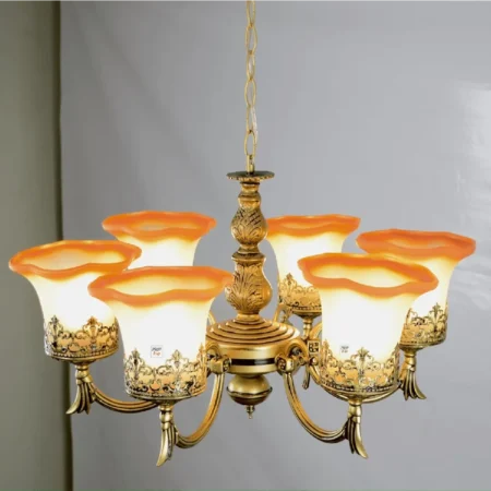 Flower-design-wall lamp-6-lamps