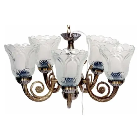 antique-hanging-chandelier-5-lamps