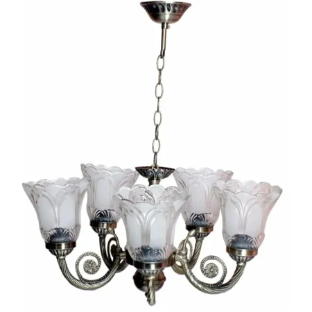 antique-hanging-chandelier-5-lamps