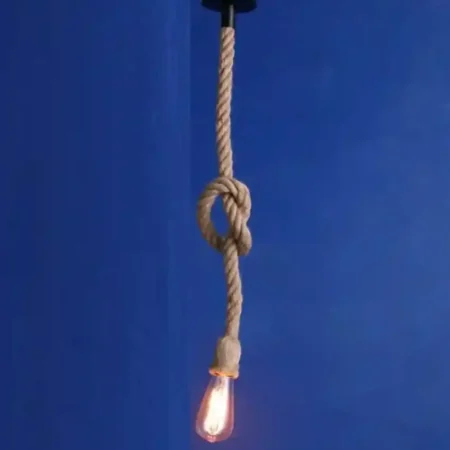 vintage-rustic-rope-hanging-light
