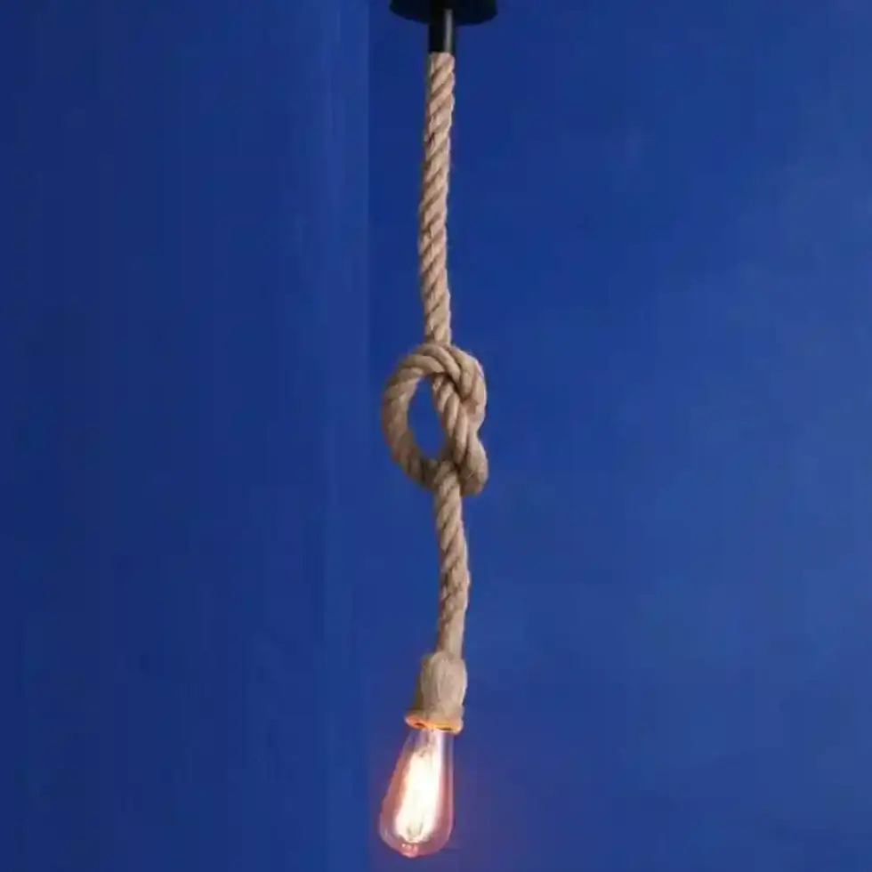vintage-rustic-rope-hanging-light